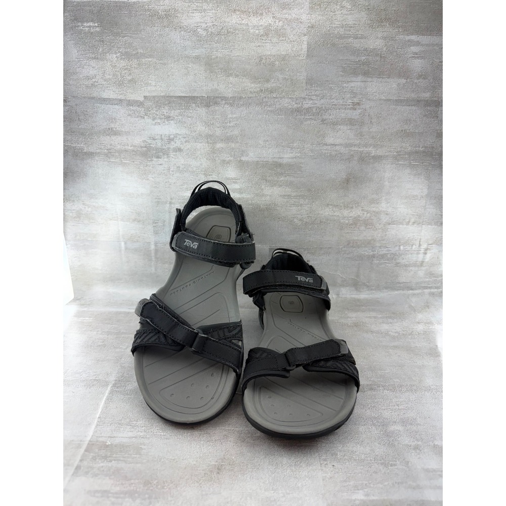 Teva Tirra Black Grey Sport Hiking Sandals Women Sz 8 1003955